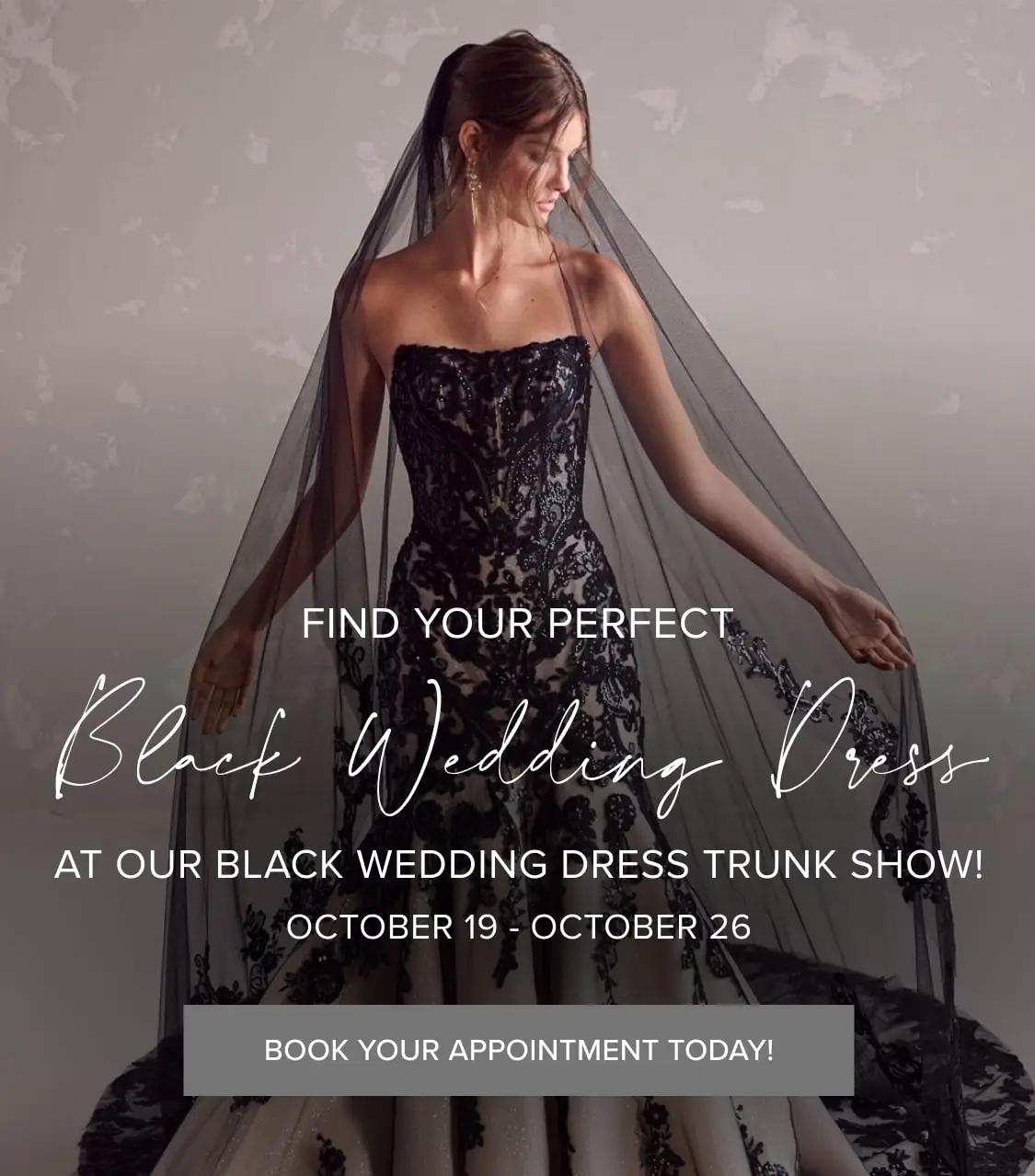 Black Wedding Dress Event Banner