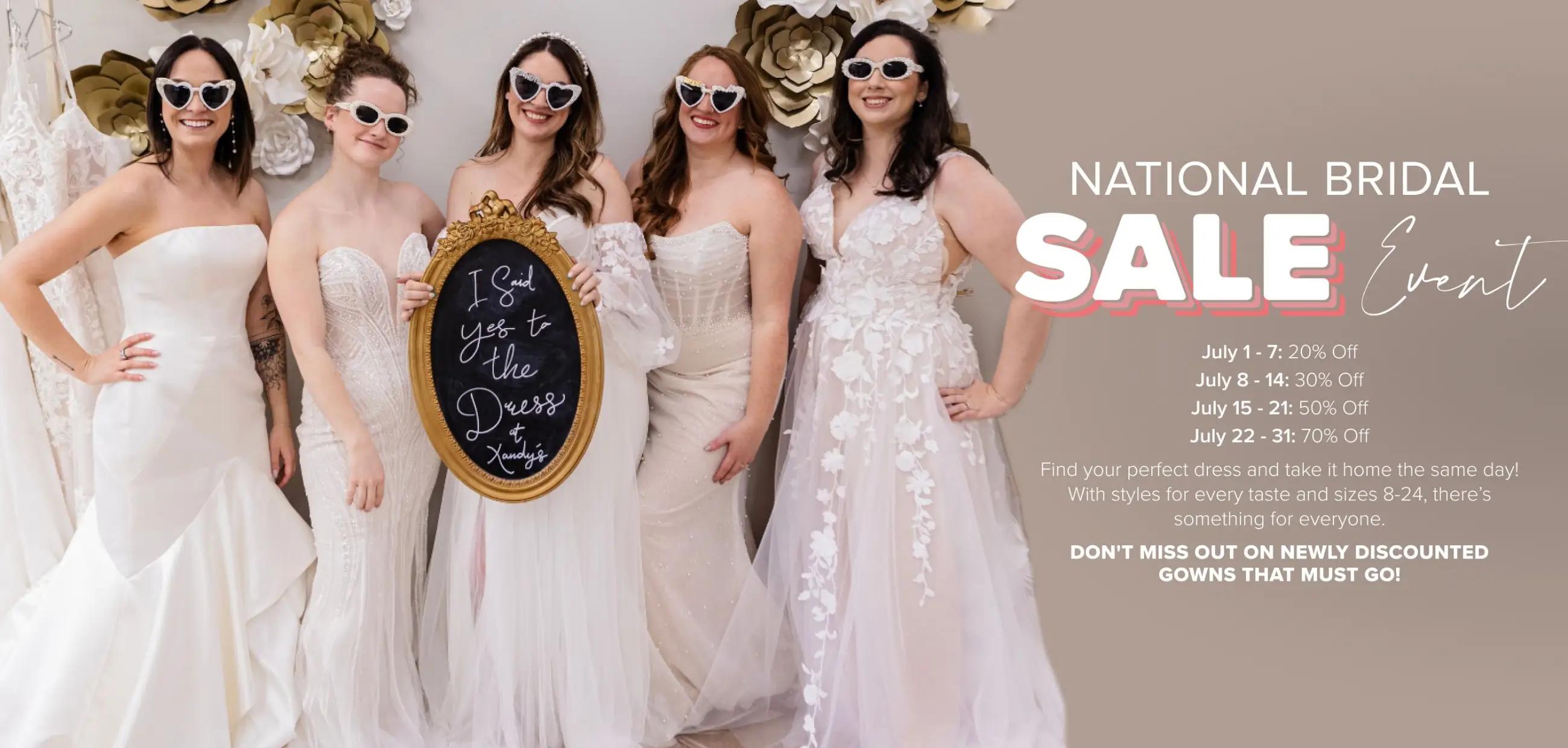 National Bridal Sale Desktop Banner