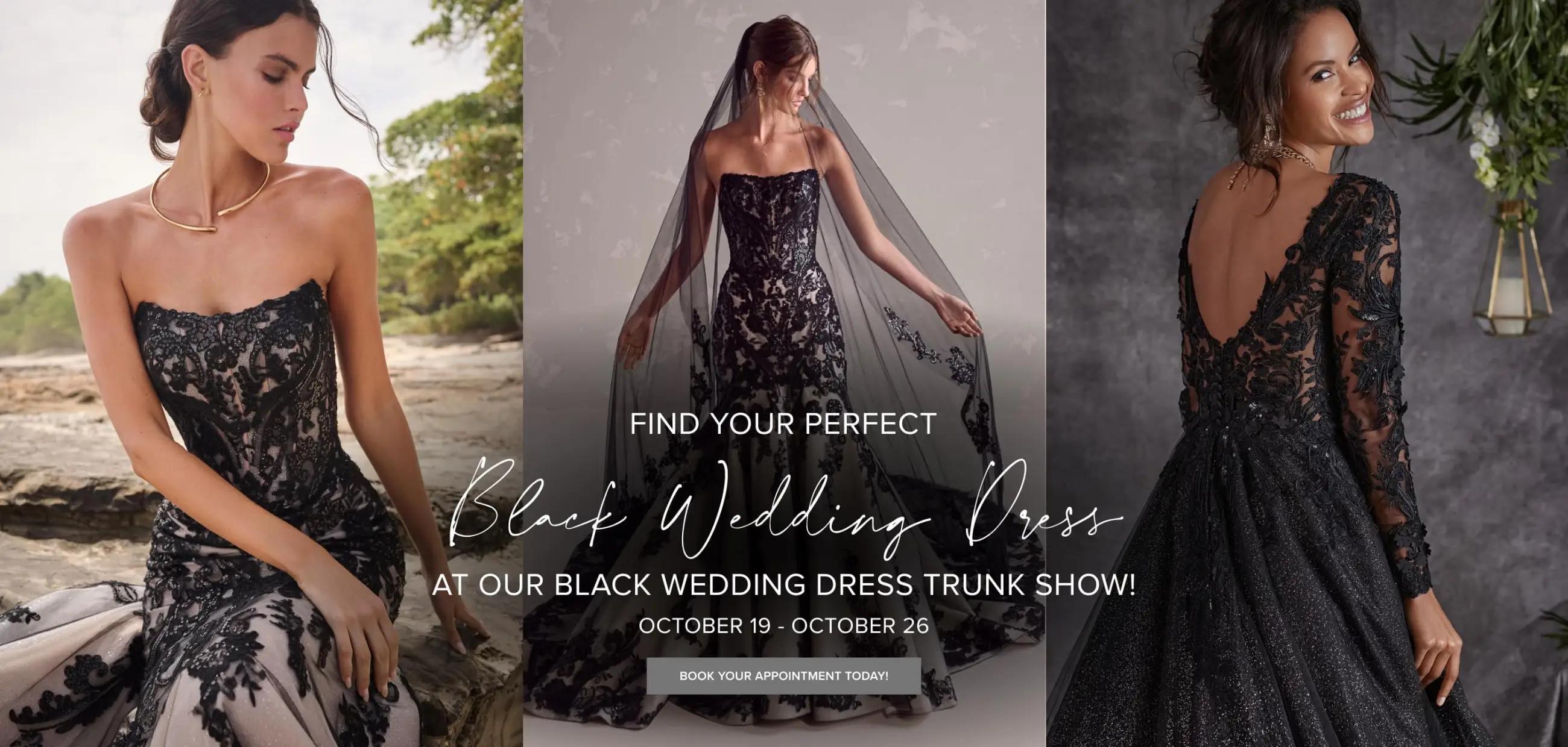 Black Wedding Dress Event Banner